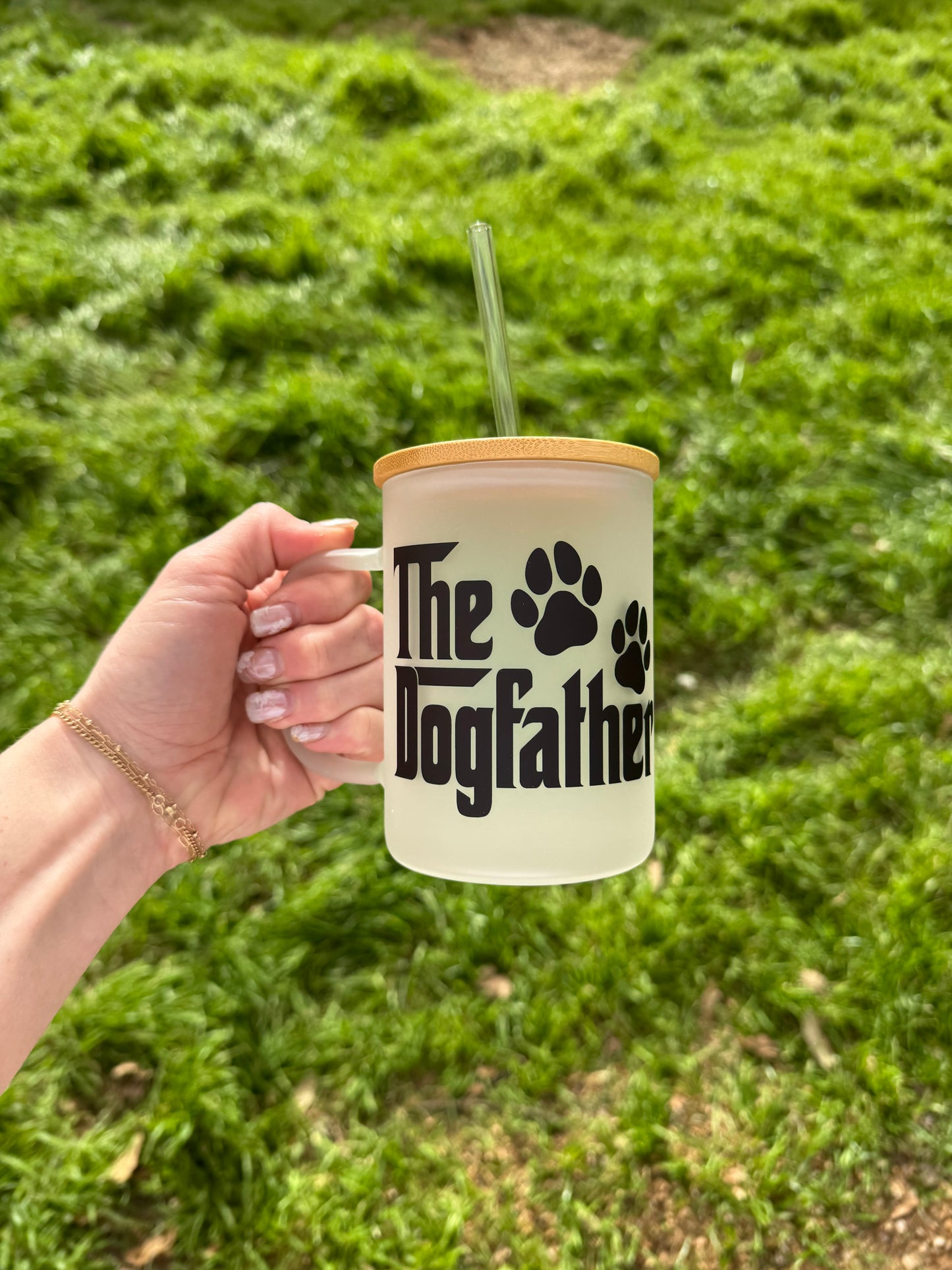 The Dogfather Glass Mug