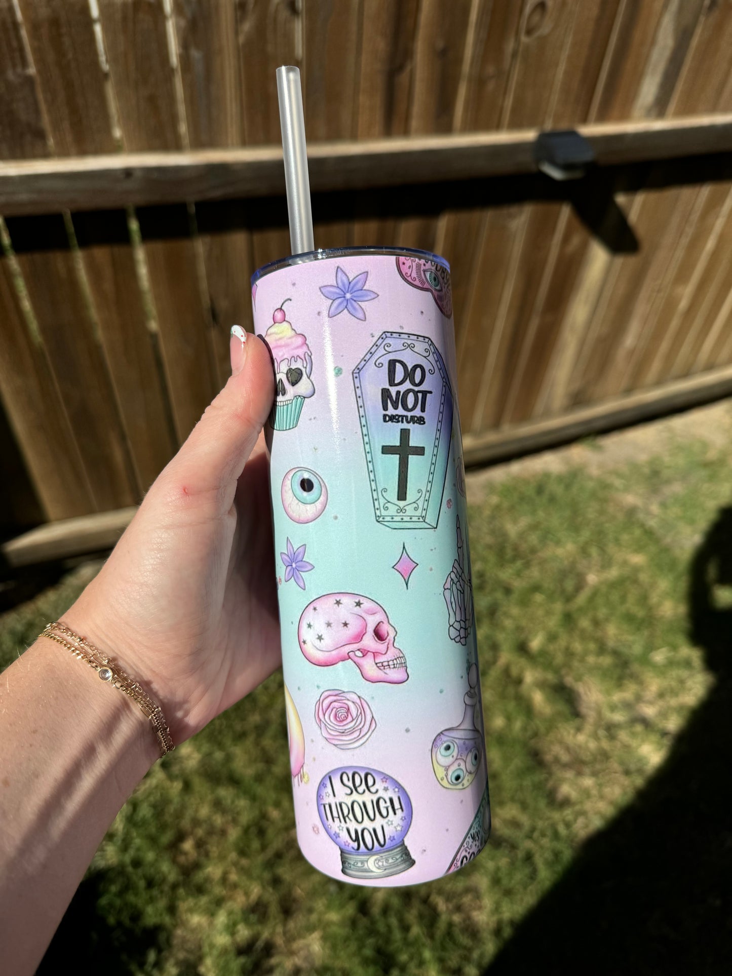 Pastel Halloween Skinny Tumbler