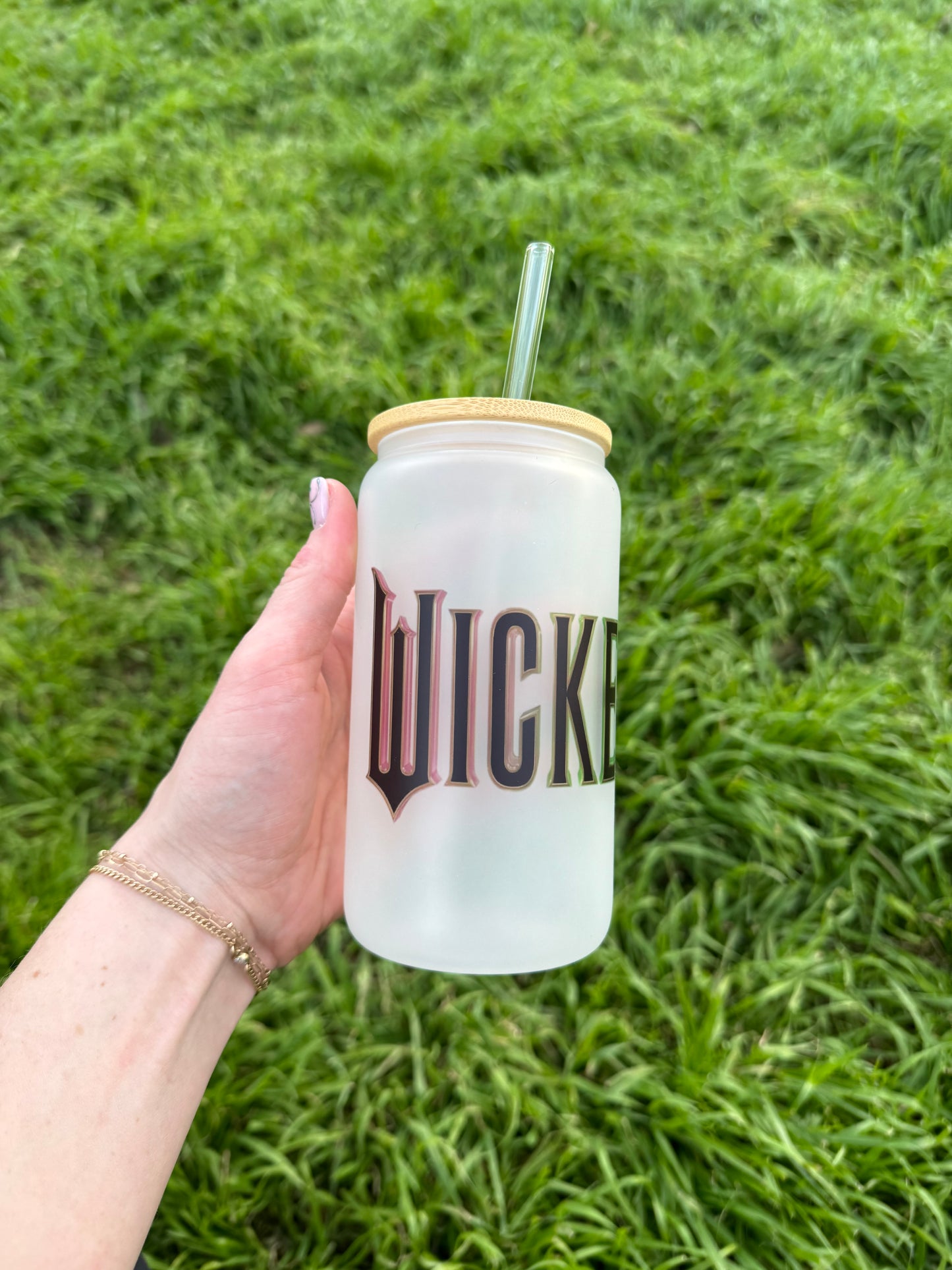 Wicked Logo Soda Can Glass