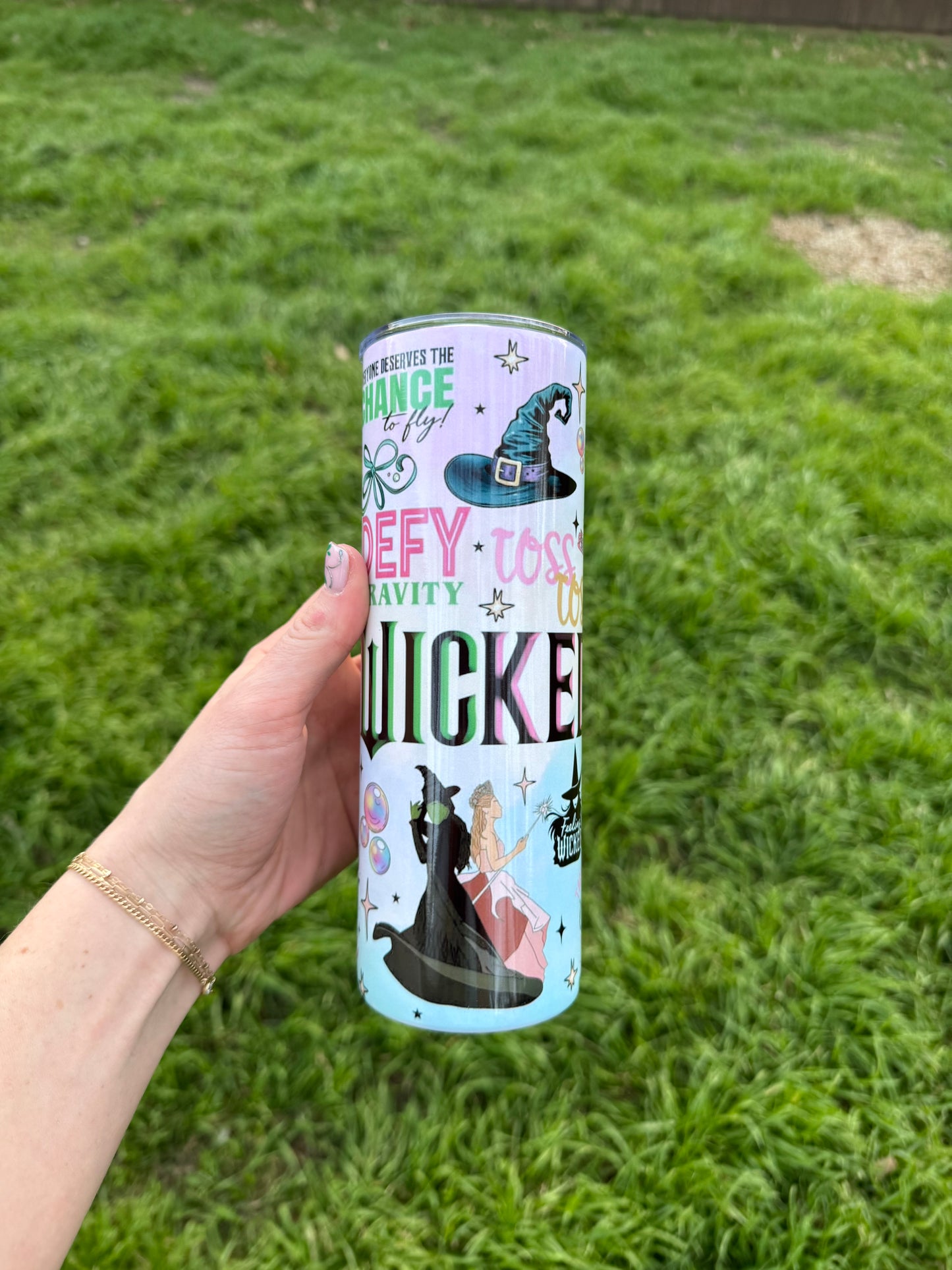 Wicked Quotes Skinny Tumbler