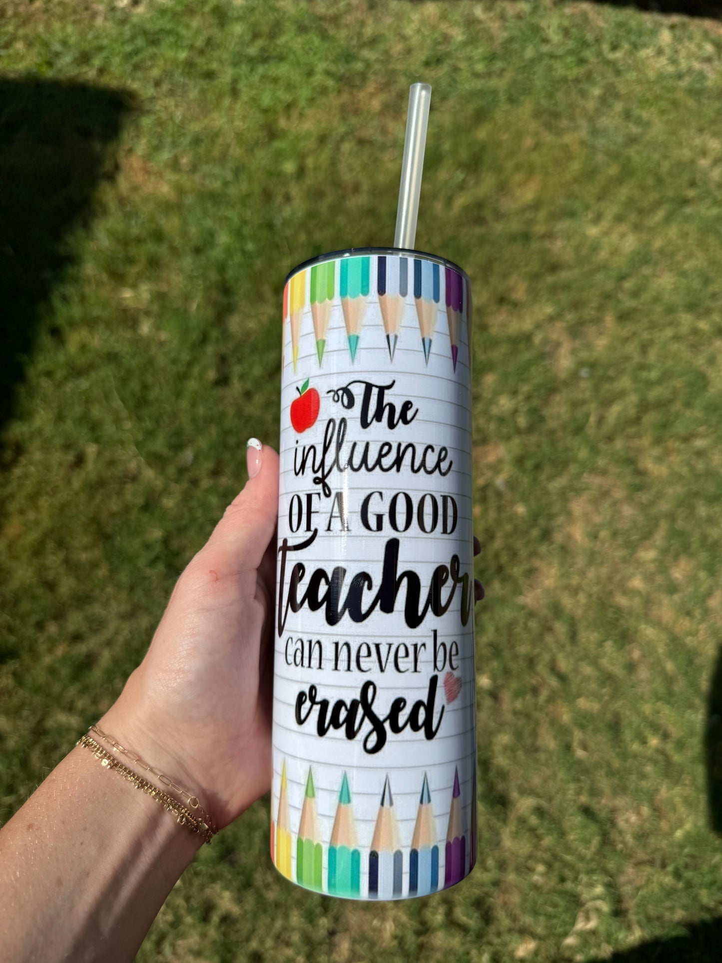 Good Teacher Skinny Tumbler