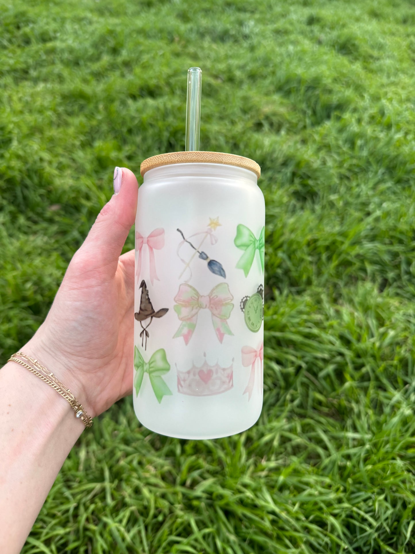 Wicked Bows Soda Can Glass