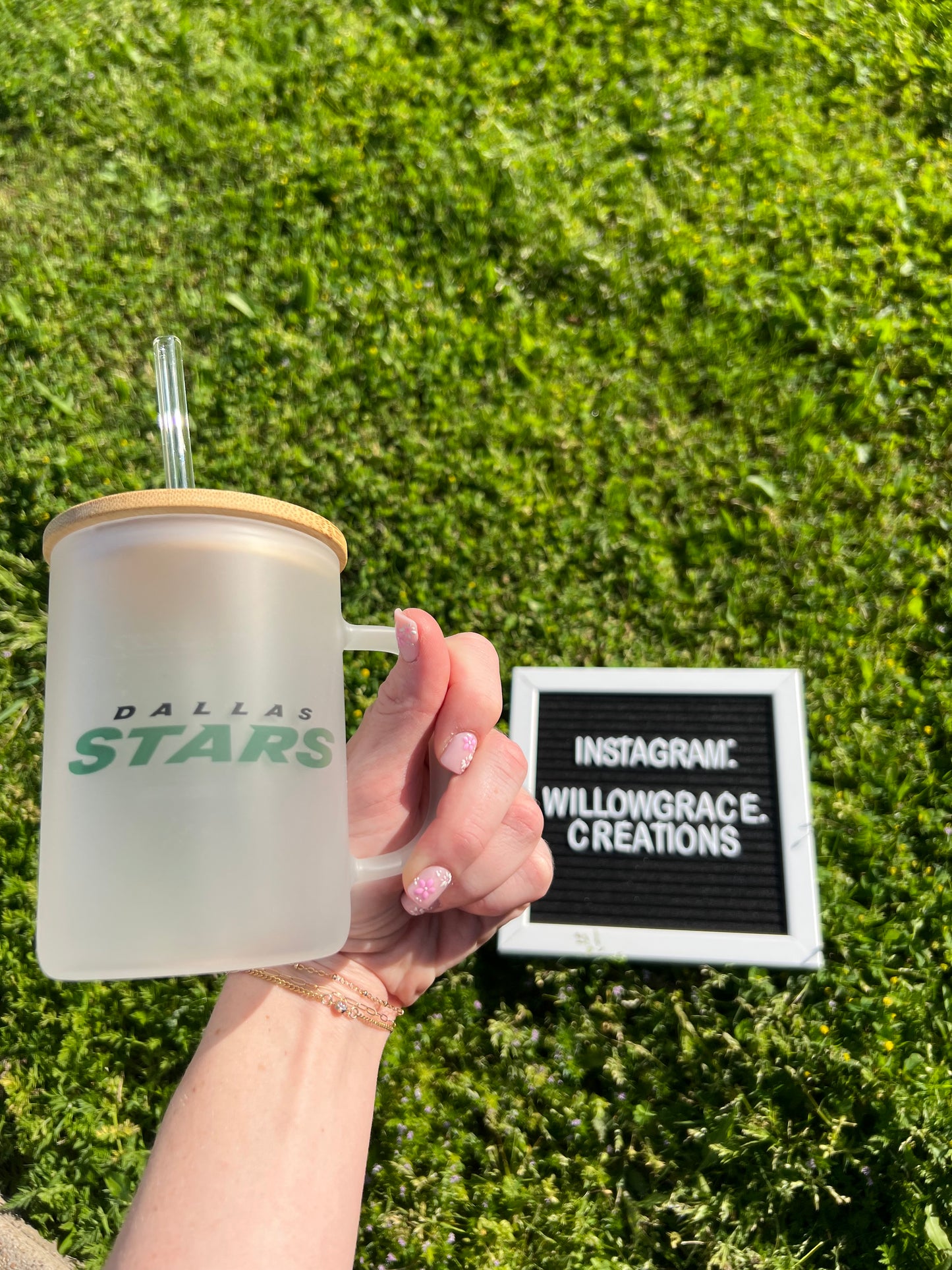 Dallas Stars Glass Coffee Mug
