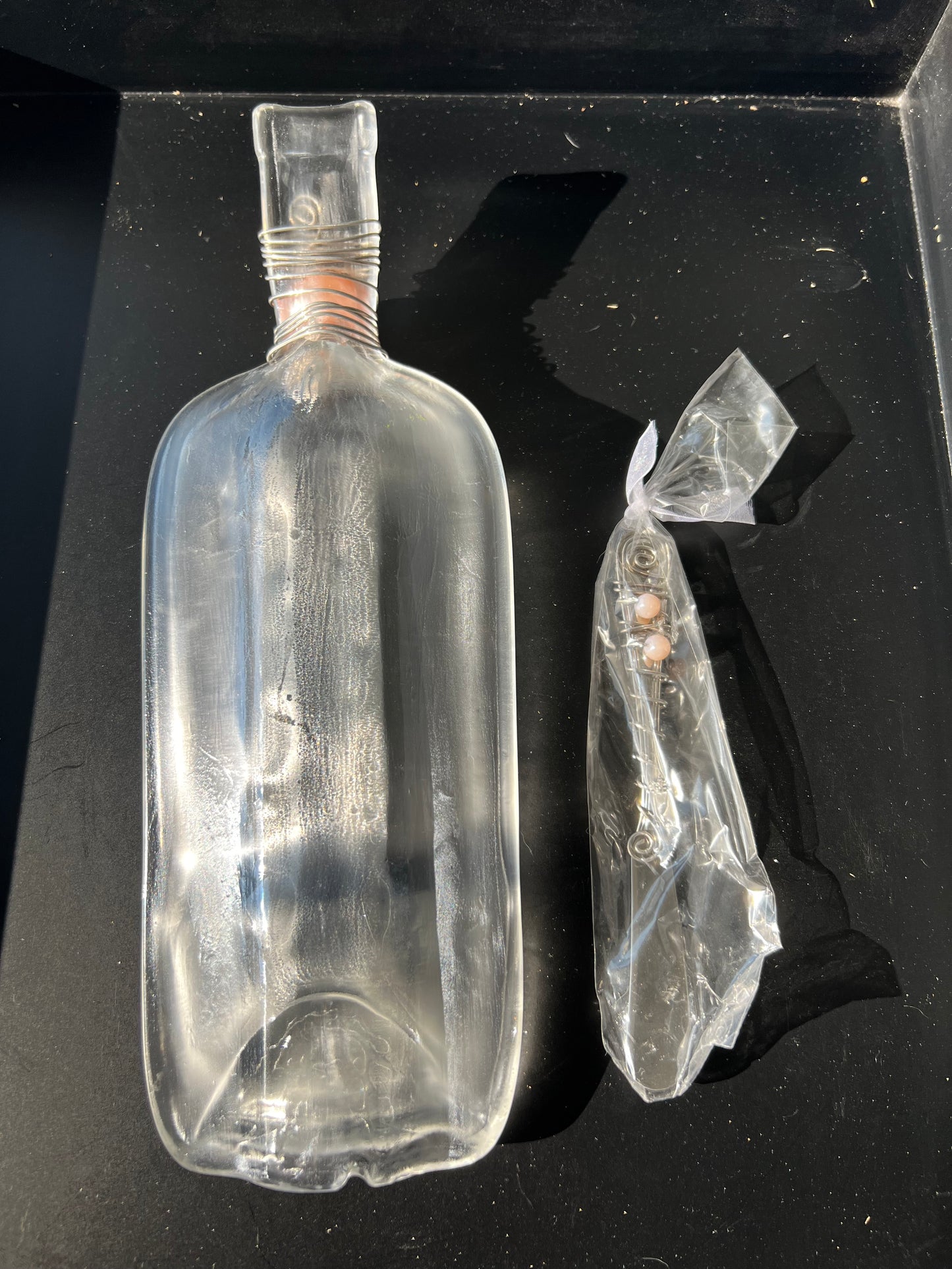 Scooped Melted Bottle- Peach/Coral