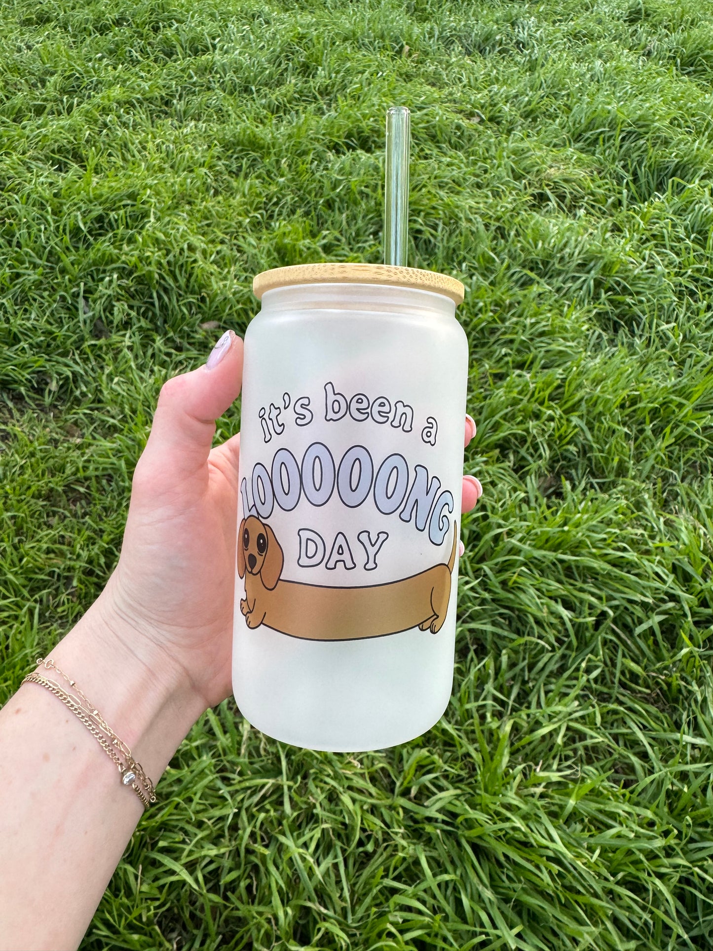 It’s Been A Looooong Day Soda Can Glass