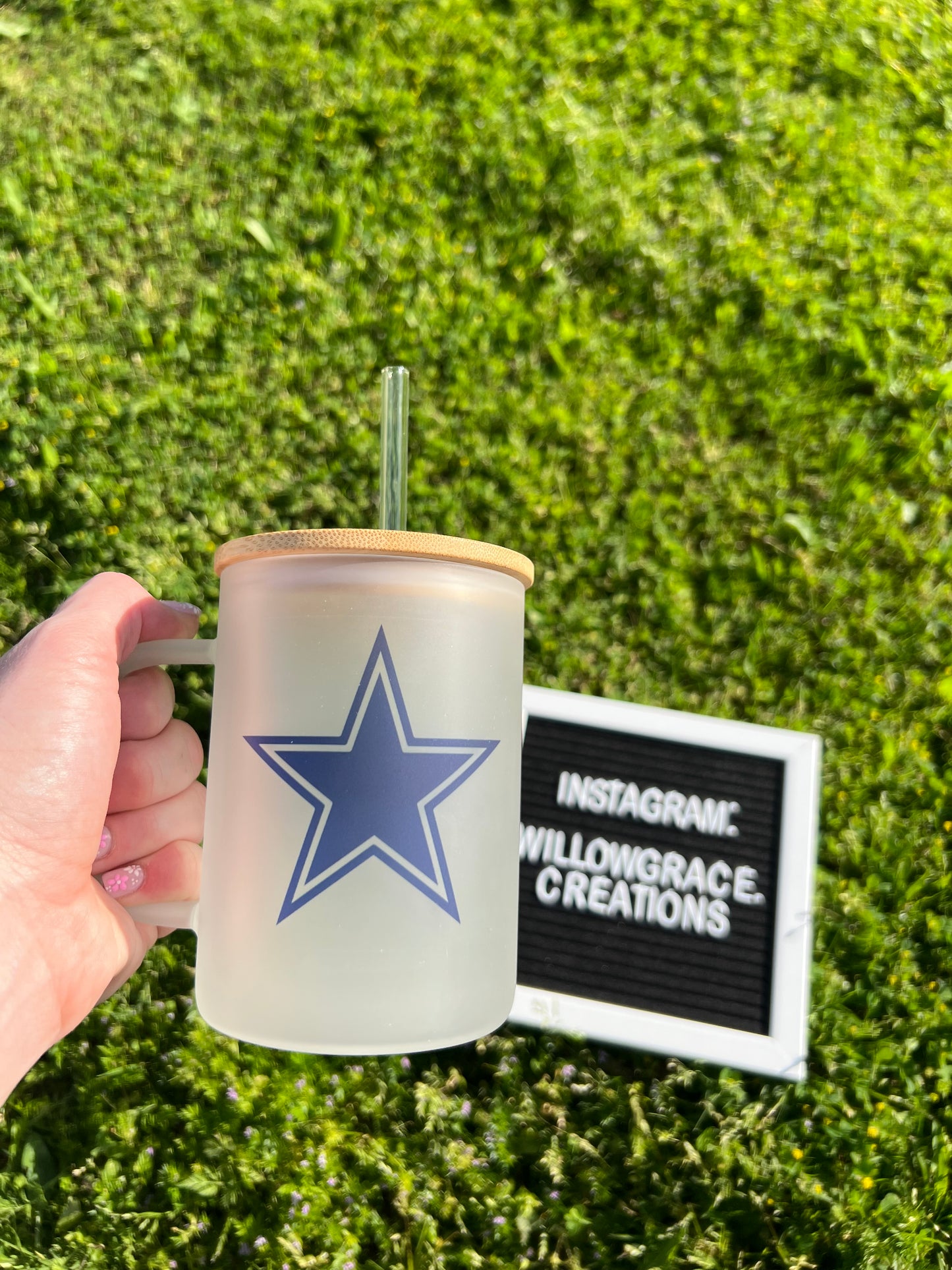Dallas Cowboys Glass Coffee Mug
