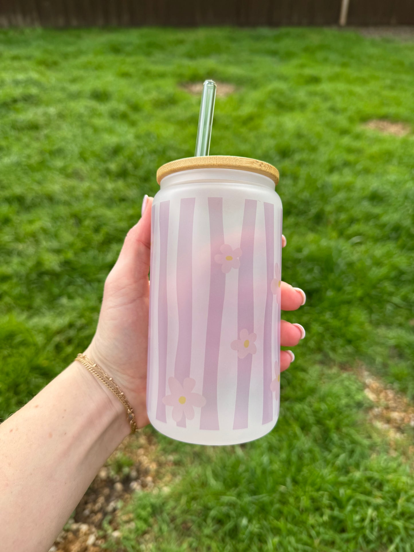 Spring Disco Soda Can Glass