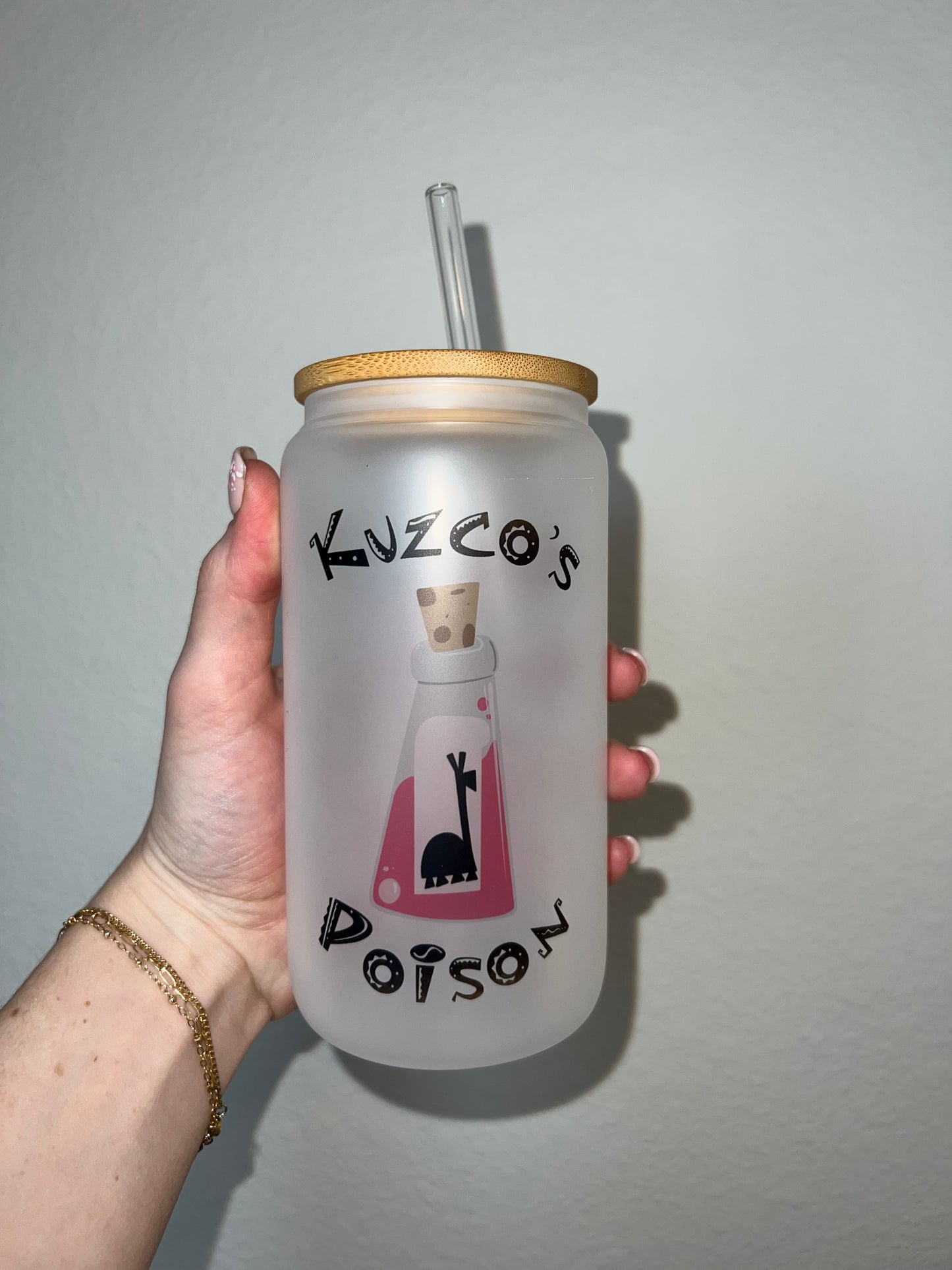 Kuzco’s Poison Soda Can Glass