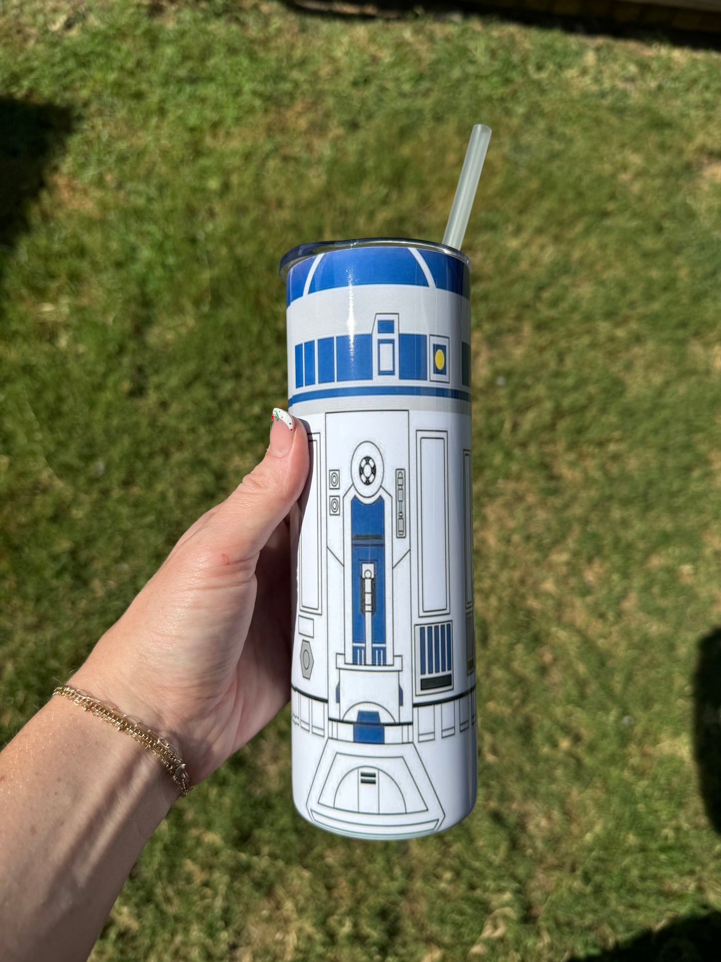 R2D2 Skinny Tumbler