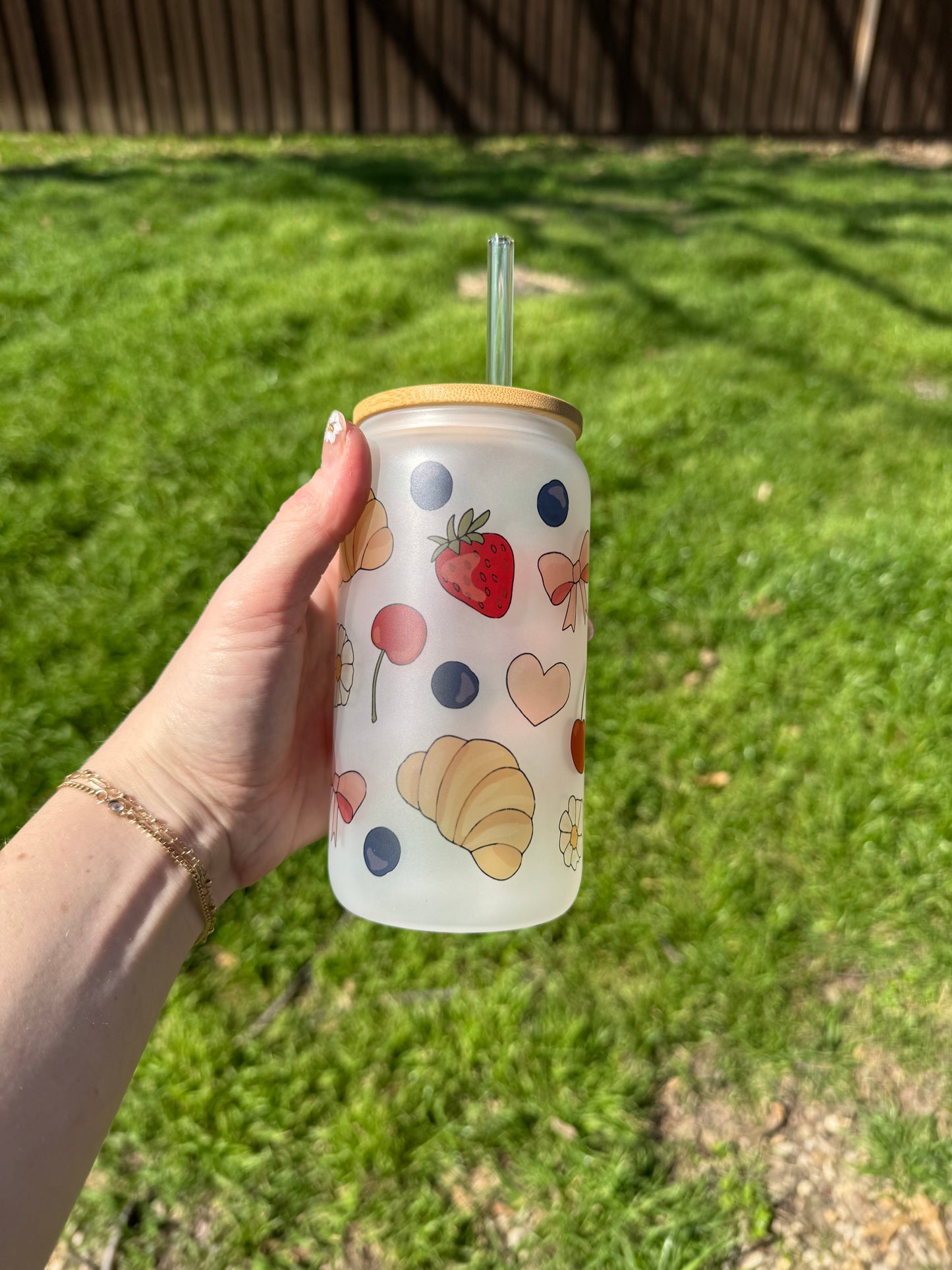 Croissant Soda Can Glass