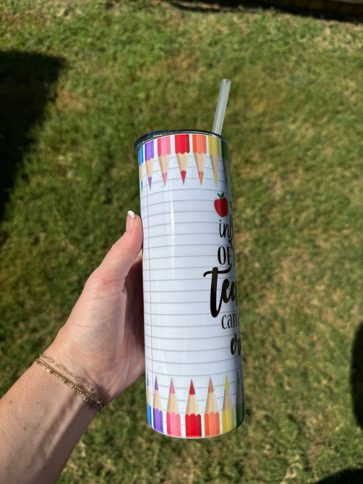 Good Teacher Skinny Tumbler