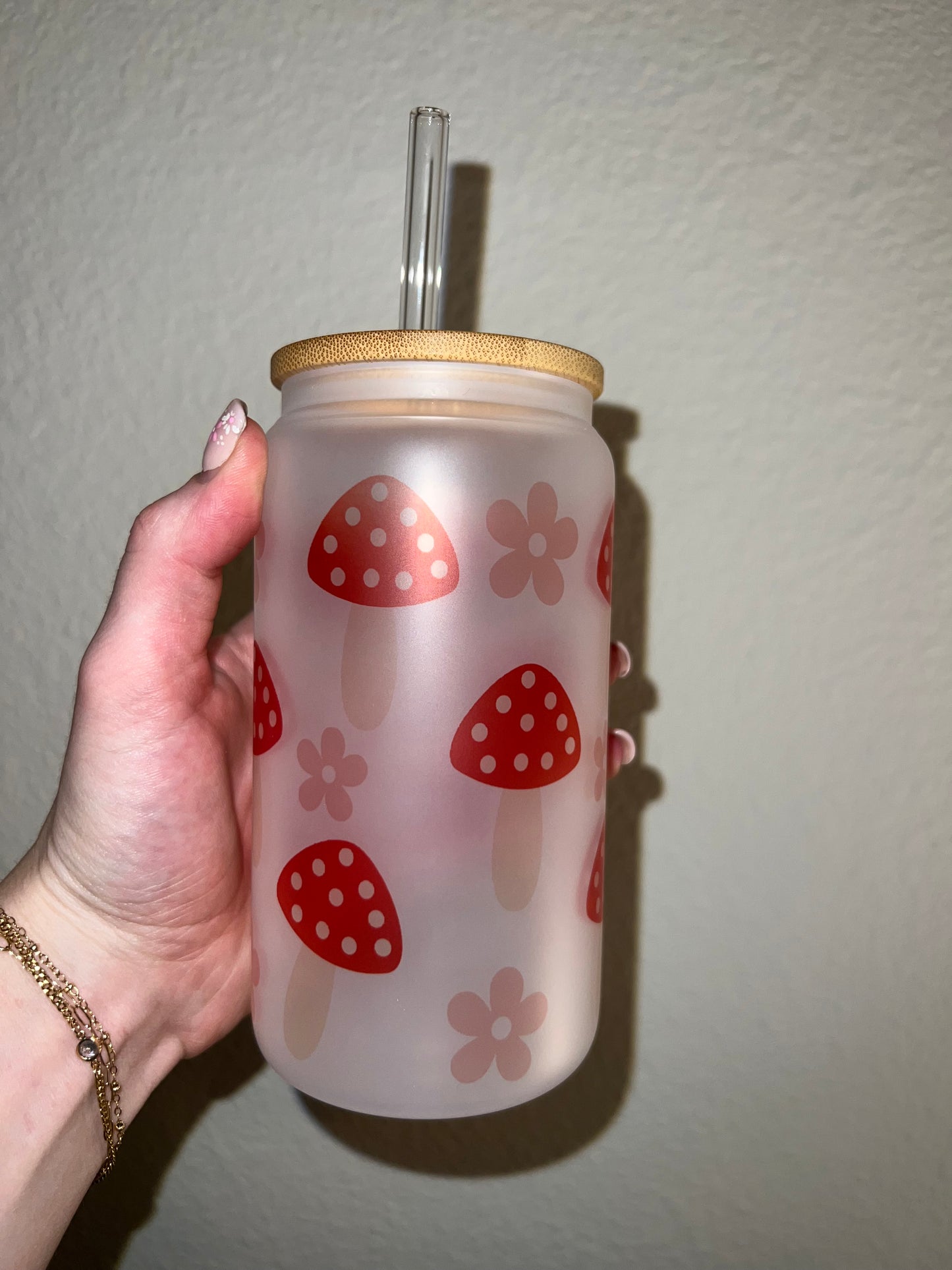 Mushroom Soda Can Glass