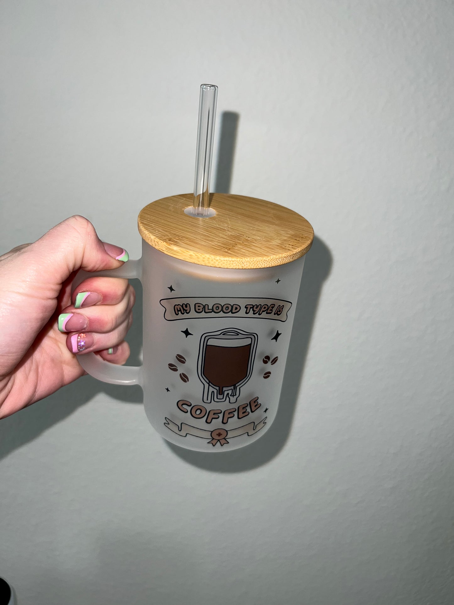 Blood Type Coffee Glass Coffee Mug
