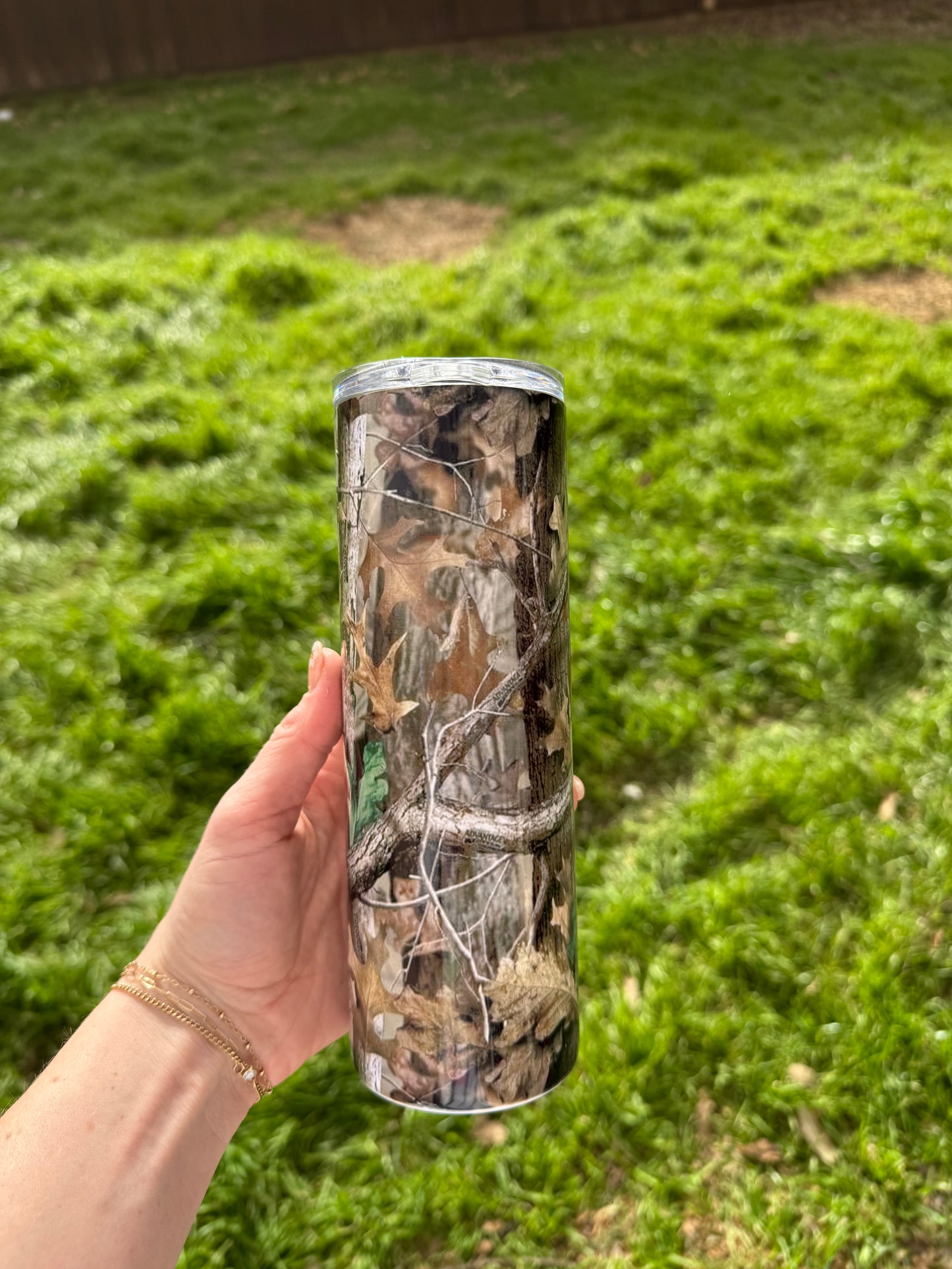 Camo Skinny Tumbler
