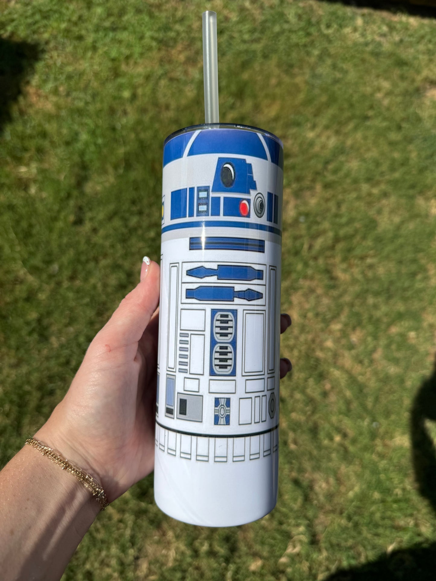 R2D2 Skinny Tumbler