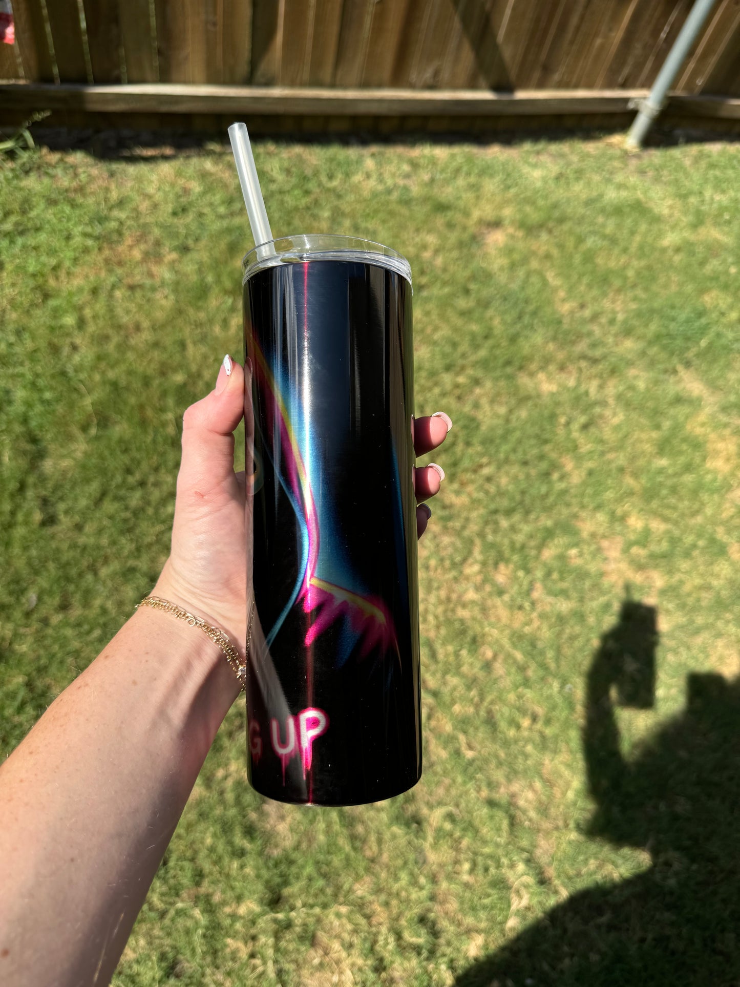 No You Hang Up Skinny Tumbler