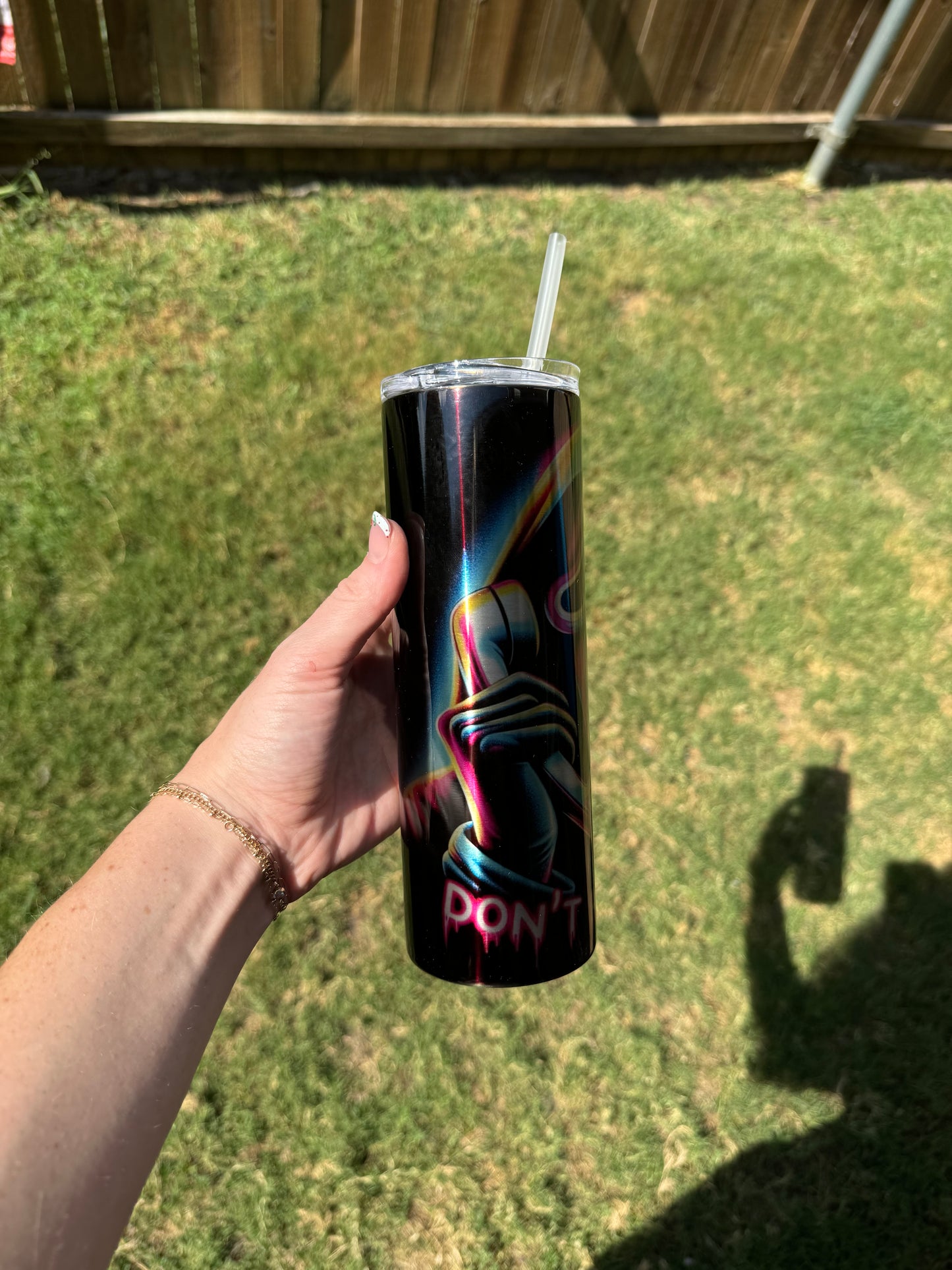 No You Hang Up Skinny Tumbler