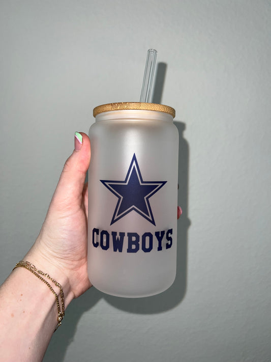 Dallas Cowboys Soda Can Glass