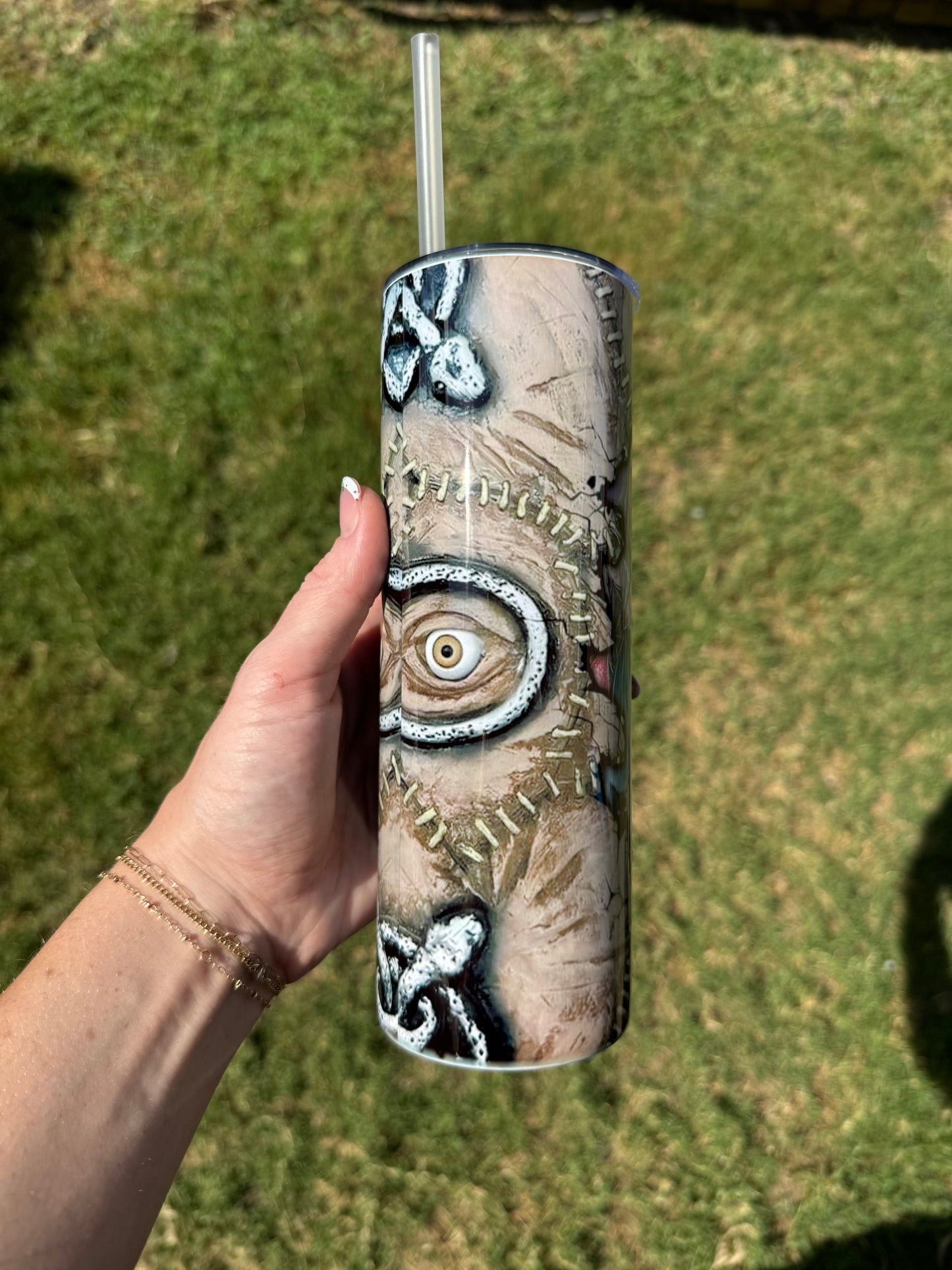 Witch Sisters Book Skinny Tumbler