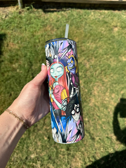 Tim Burton Skinny Tumbler