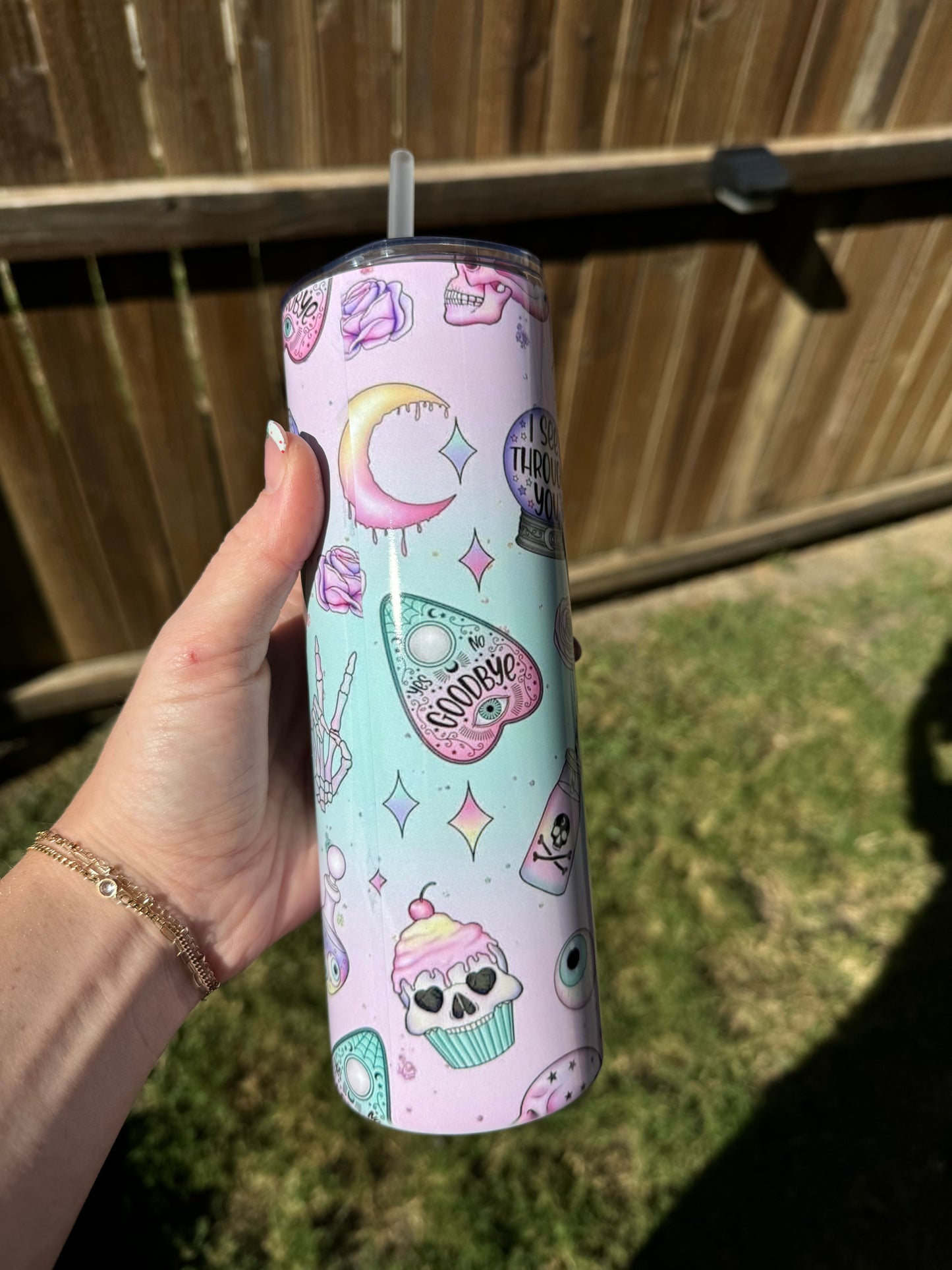 Pastel Halloween Skinny Tumbler