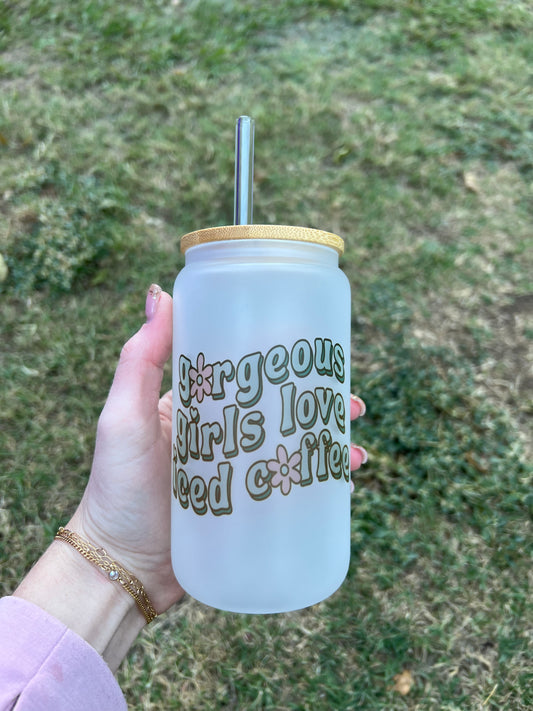 Gorgeous Girls Soda Can Glass