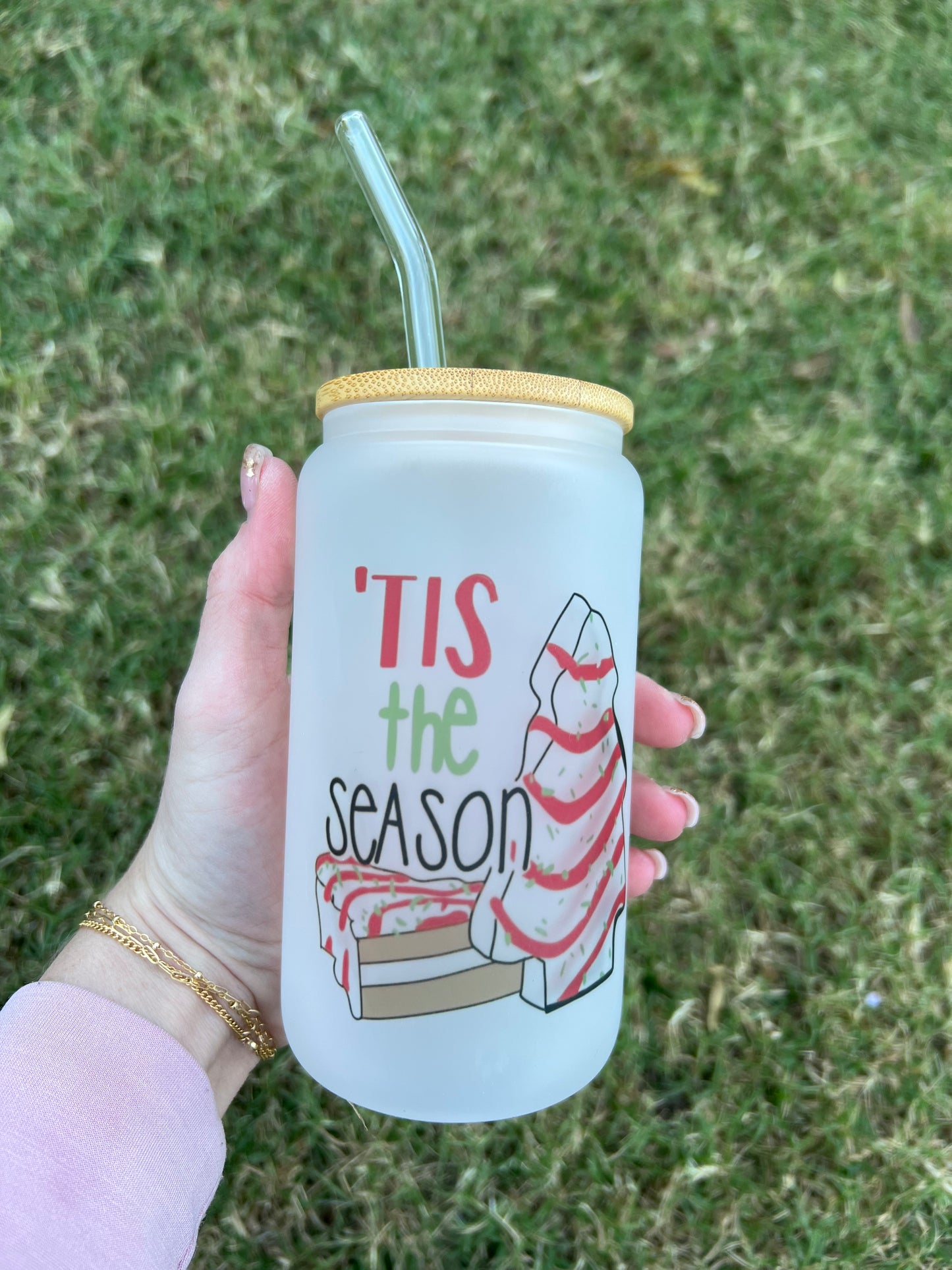 'Tis The Season Tree Soda Can Glass