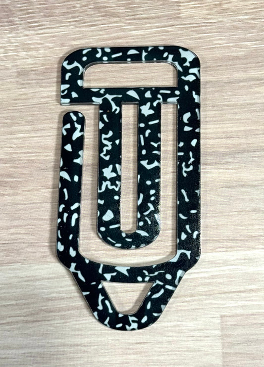 Composition Notebook Acrylic Pencil Paperclip