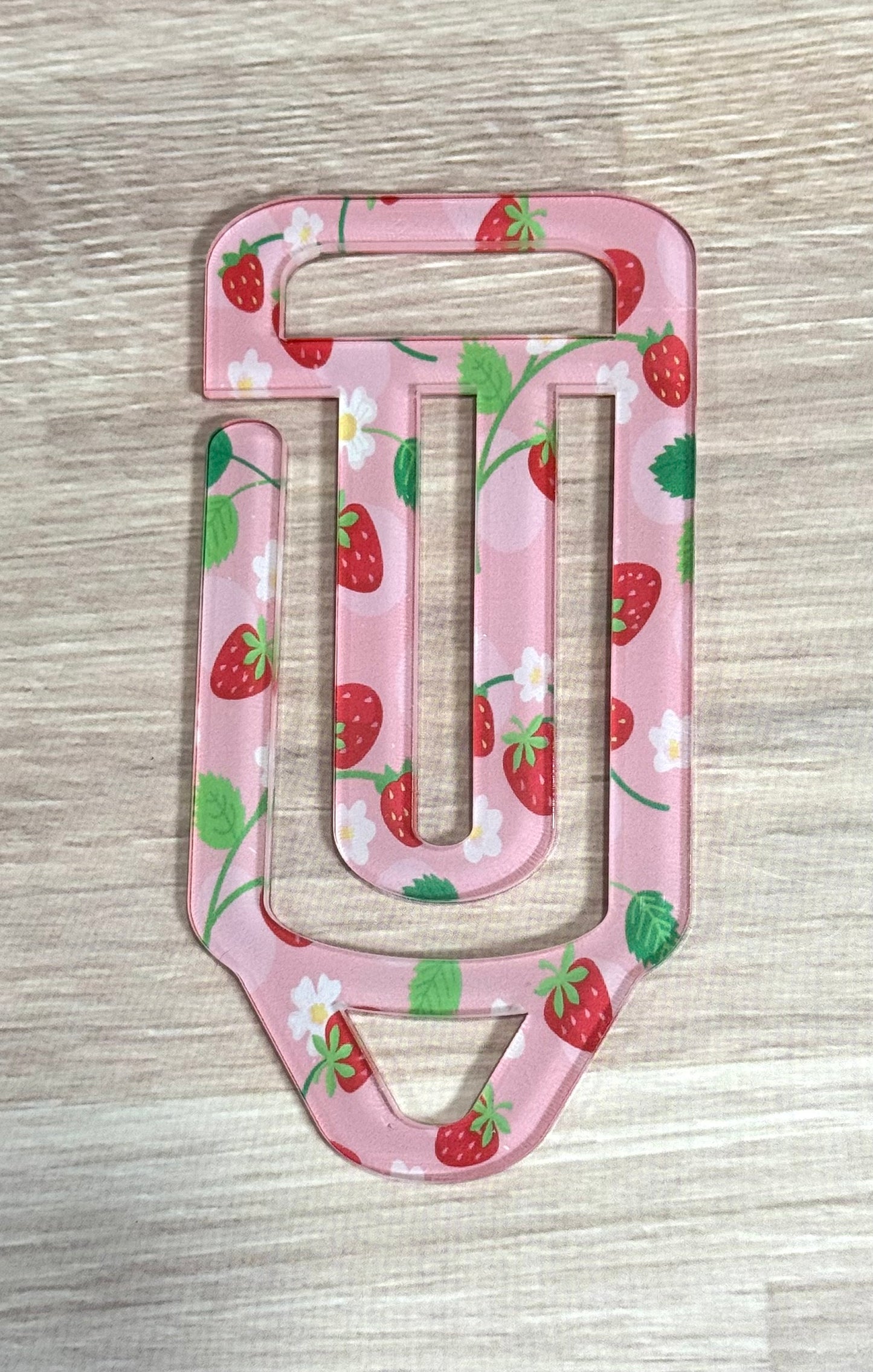 Strawberry Vine Acrylic Pencil Paperclip