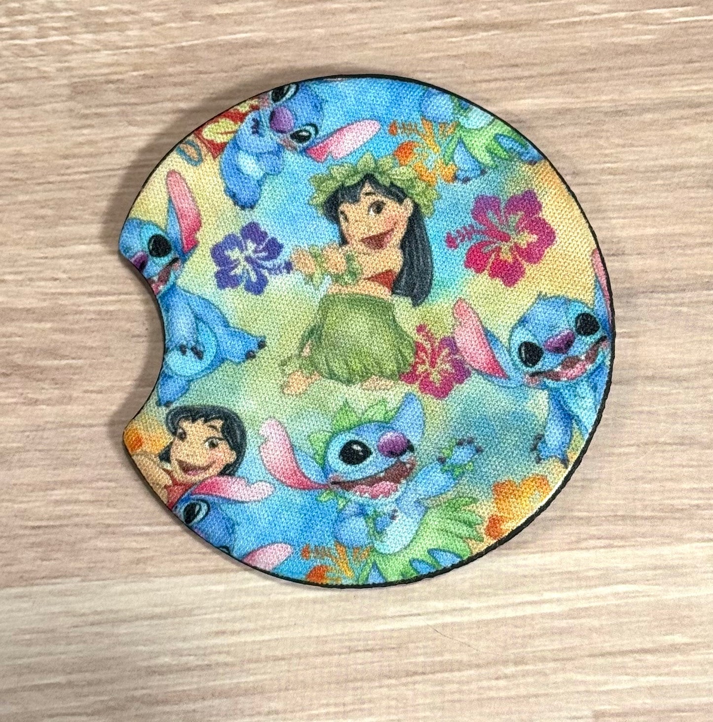 Hawaiian Blue Alien Car Coaster