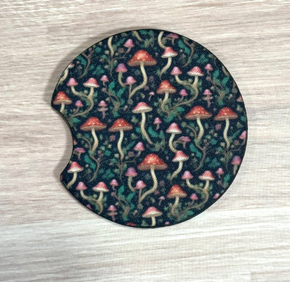 Psychedelic Mushroom Car Coaster