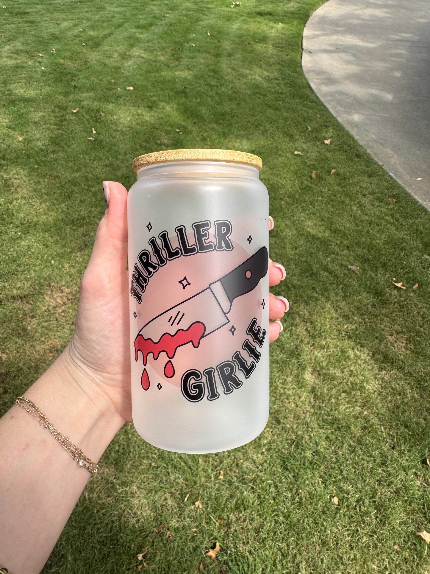 Thriller Girlie Soda Can Glass