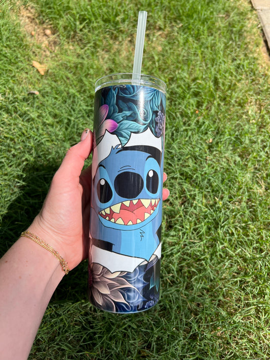 Experiment 626 with Flowers Skinny Tumbler
